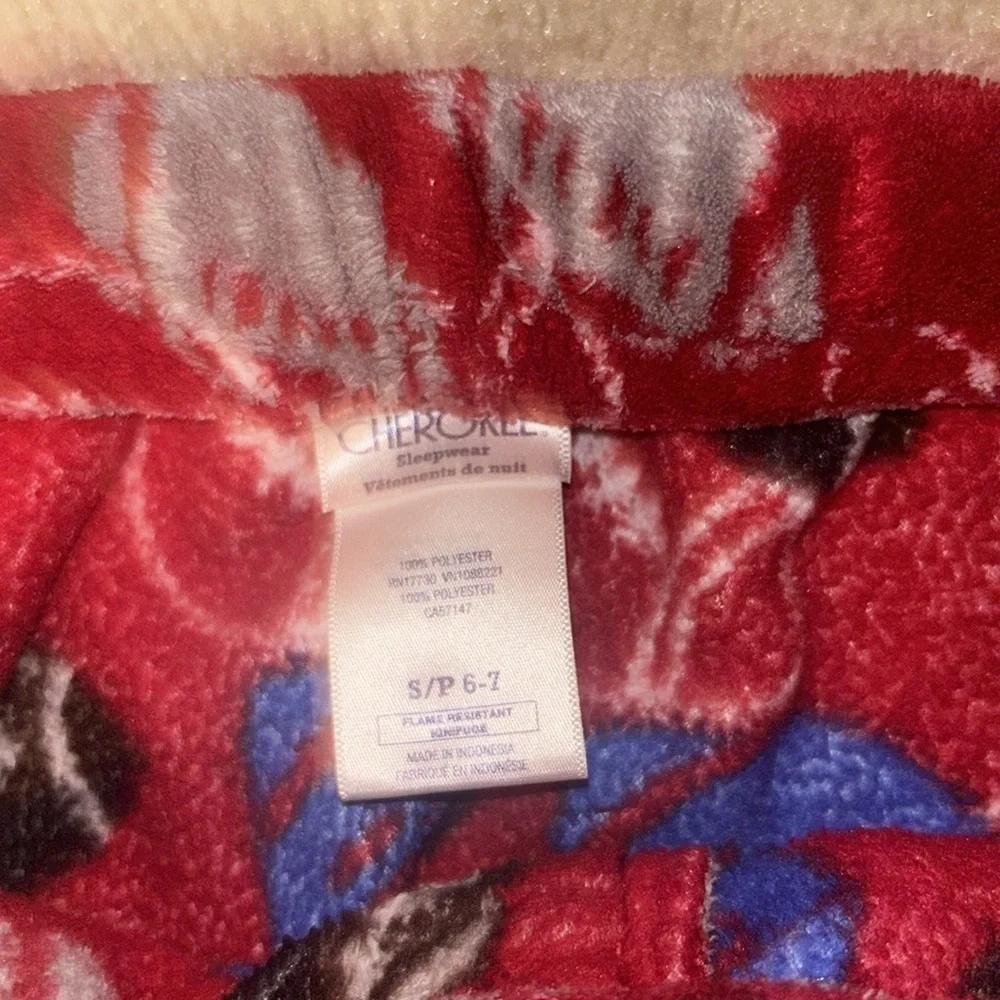 Cherokee Boys Pajama Pants – Size 6–7, Soft Cotton Sleepwear Lounge Pants